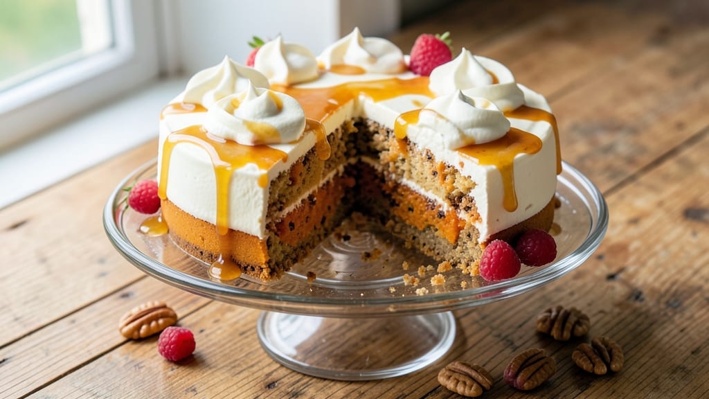 Sweet Potato Cheesecake Recipe: Warm Spice Swirl With Celery Crown Crunch
