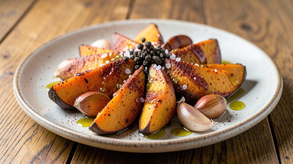 Sweet Potato Garlic Recipe: Caramelized Roots With Nutty Garlic Crunch