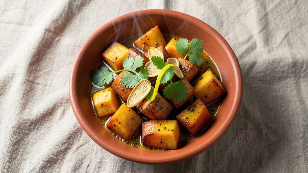 Sweet Potato Indian Recipe for Fast: Turmeric-Infused Roast With Charred Edges