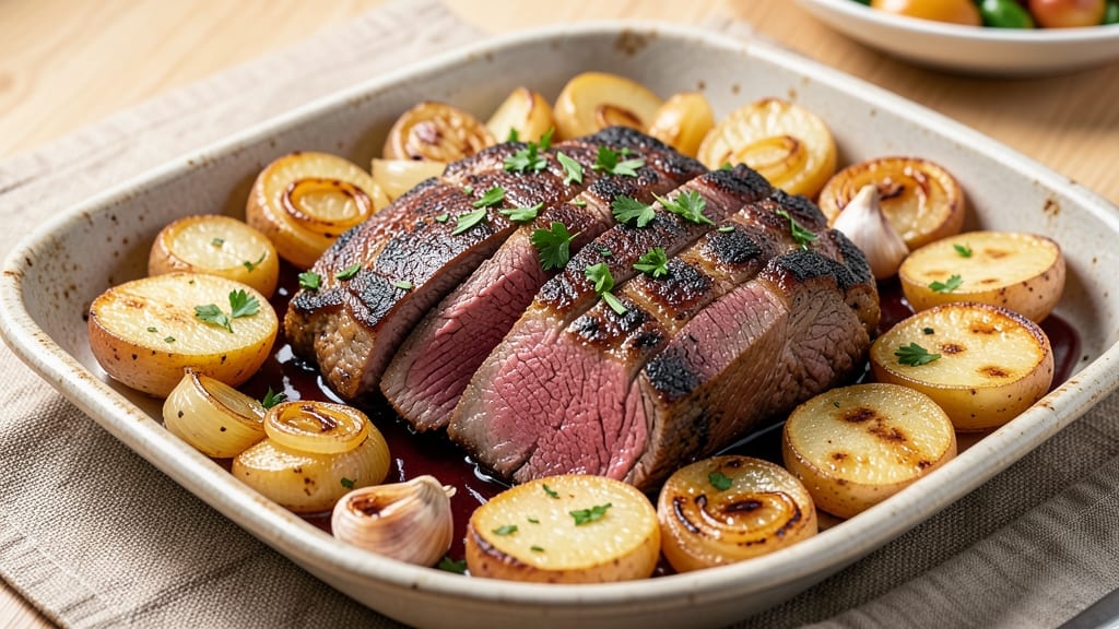 Beef and Potato Bake Recipe: One-Pan Heartiness With Melty Cheese Topping