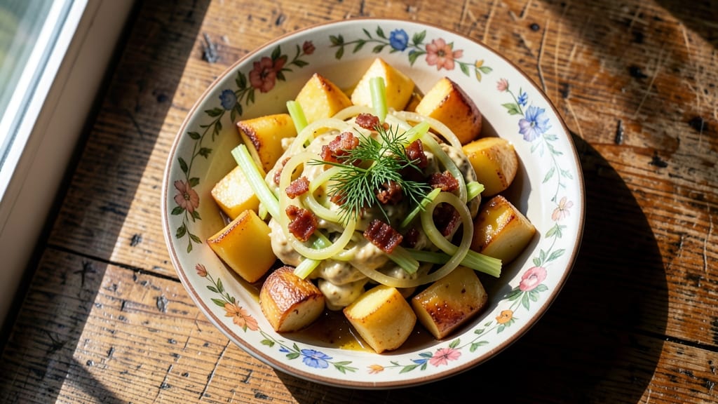 Authentic Amish Potato Salad Recipe: Crisp Celery Crown Over Creamy Vinegar Bliss