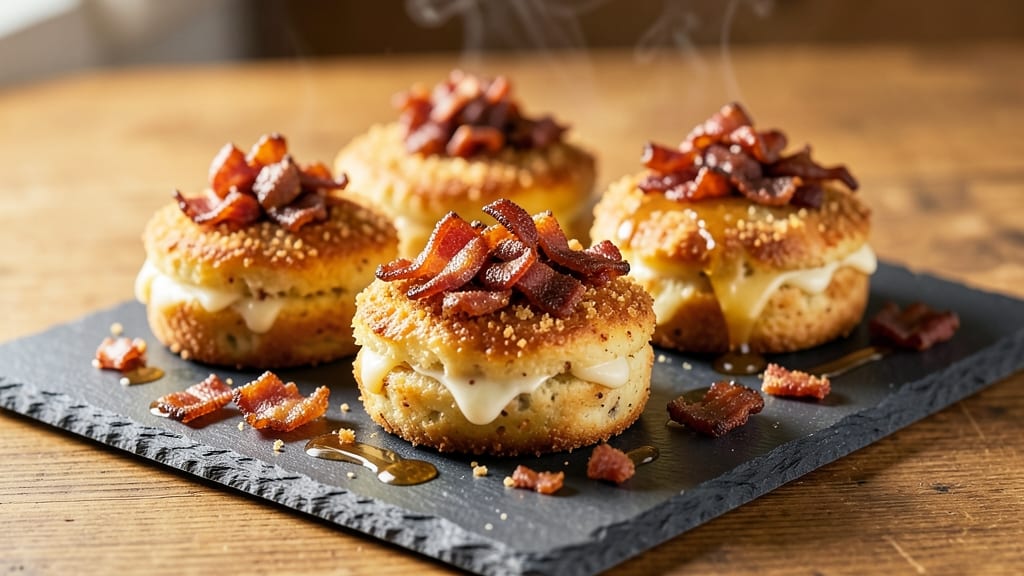 Bacon Cheddar Potato Cakes Recipe: Crispy Edges and Melty Cheese Bites