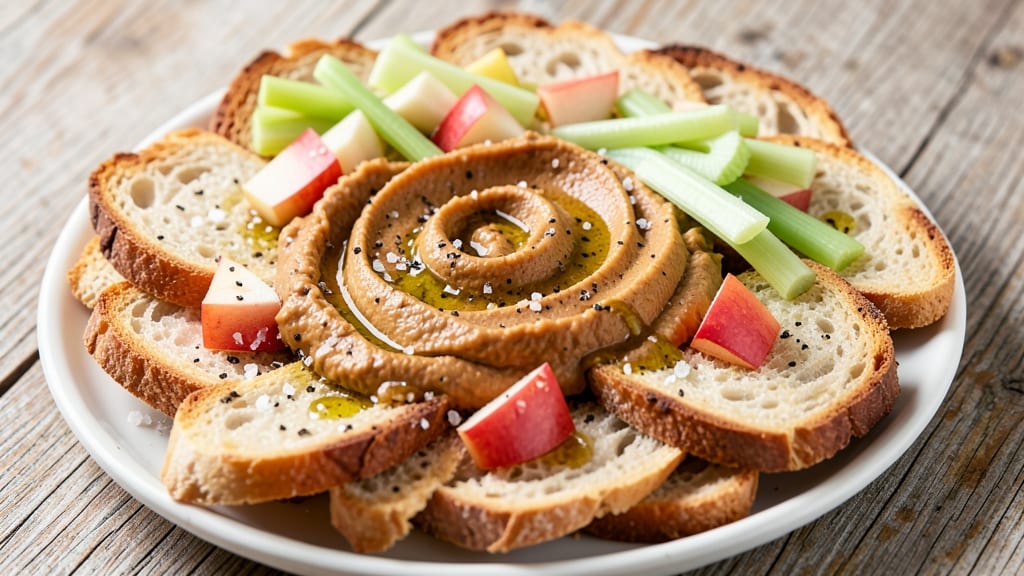 Sweet Potato Crostini Recipe for Thanksgiving: Warm Spiced Roast with Crunchy Celery Crown