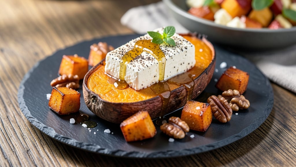 Sweet Potato Goat Cheese Honey Recipe: Caramelized Sweetness Meets Creamy Tang