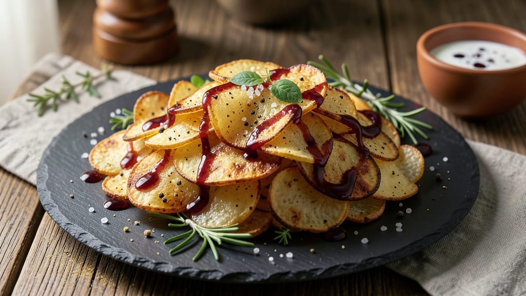 Baked Potato Chips Recipe: Salt-Vinegar Crunch in 15 Minutes