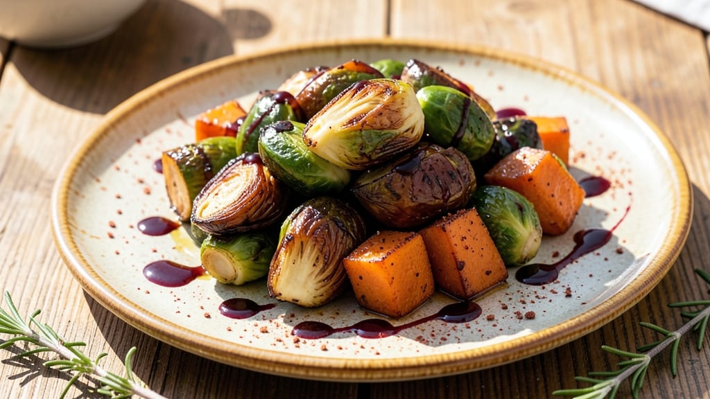 Sprouts and Sweet Potato Recipe: Roasted Sweetness Meets Savory Crunch