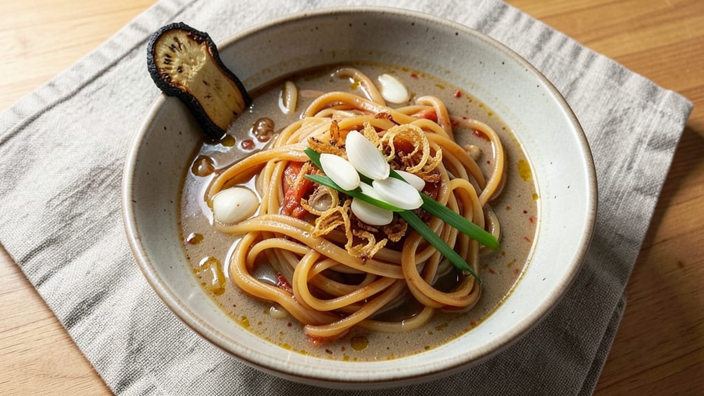 Sweet Potato Noodles Soup Recipe: Velvety Roasted Sweetness With Silky Noodles