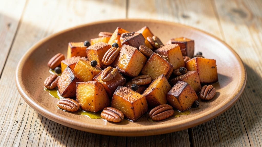 Sweet Potato with Nuts Recipe: Crispy Roasted Edges and Toasted Crunch