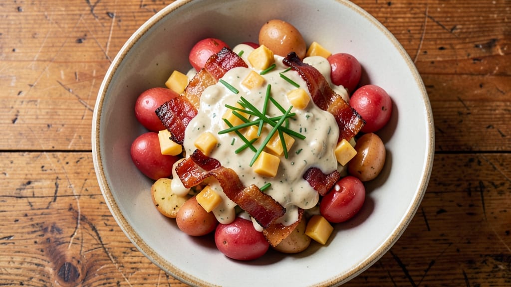Bacon Cheddar Ranch Potato Salad Recipe: Smoky Crunch Meets Creamy Dream
