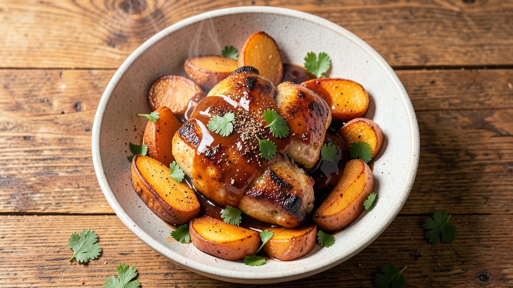 BBQ Chicken Sweet Potato Bowl Recipe: Smoky-Sweet Balance in One Pan