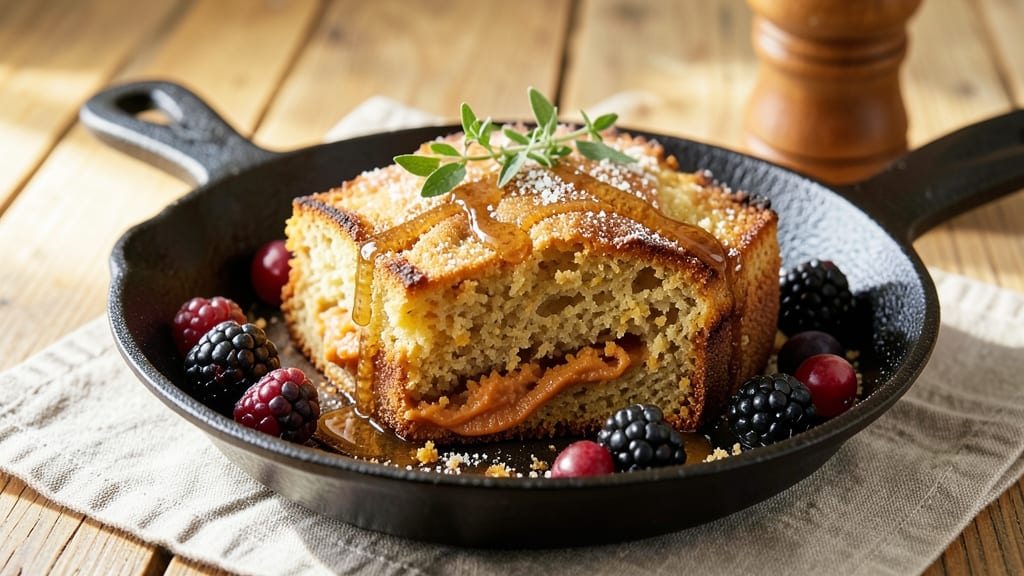 Southern Sweet Potato Cornbread Recipe: Molten Custard Core with Golden Crust