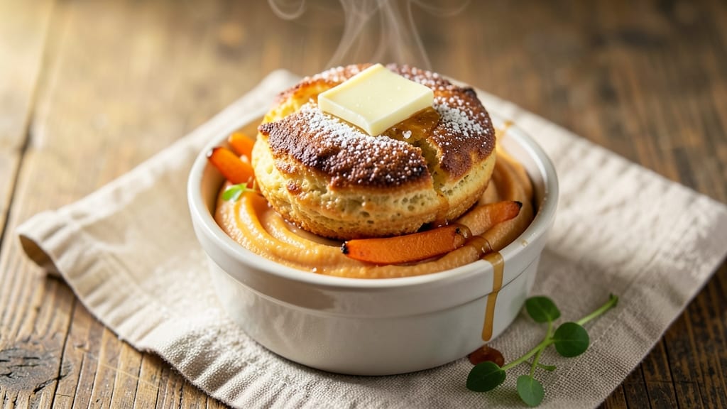 Sweet Potato and Carrot Souffle Recipe: Golden Custard Cloud With Crispy Top