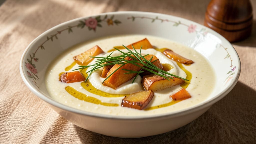 Sweet Potato Vichyssoise Recipe: Velvety Cold Soup With Caramelized Depth