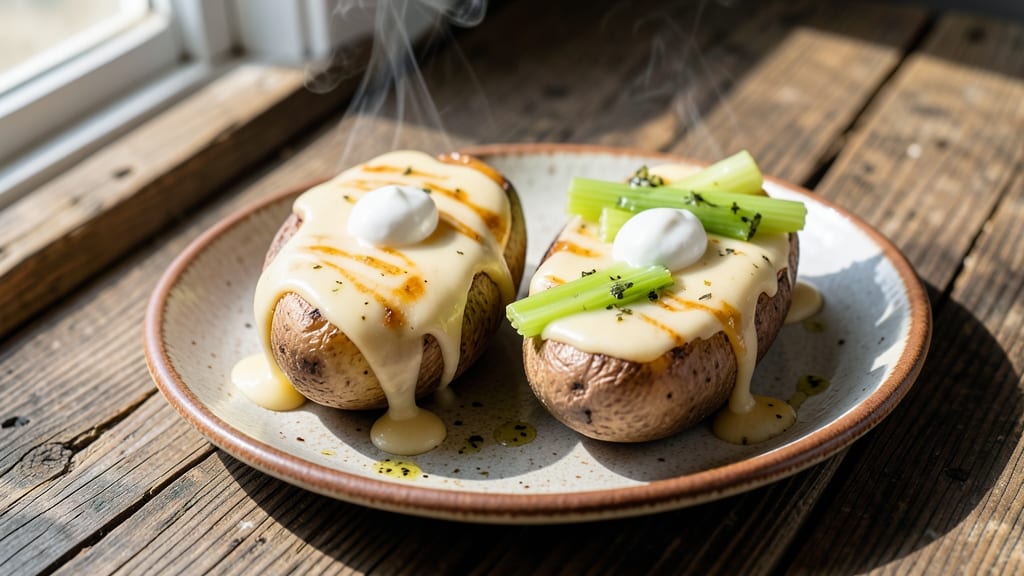 Baked Potato Convection Oven Recipe: Ultra-Fluffy Interiors and Crispy Celery Crowns
