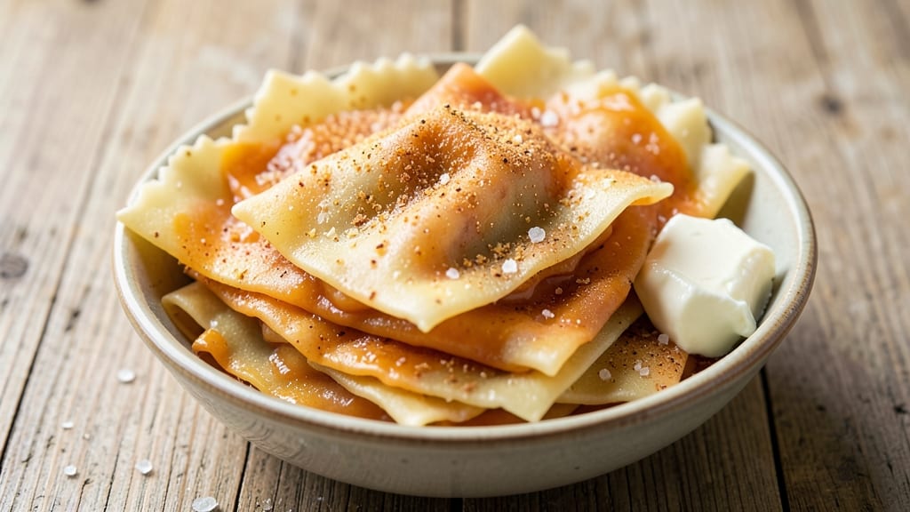 Sweet Potato Ravioli Dough Recipe: Nutmeg-Infused Pillows With Celery Crown Crunch