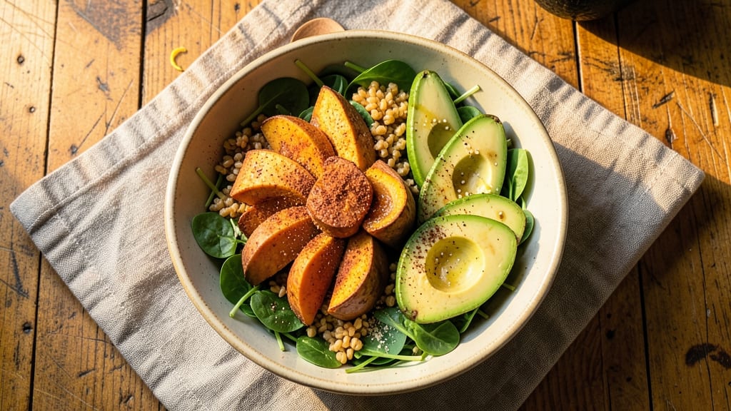 Sweet Potato Avocado Bowl Recipe: Creamy Avocado Meets Roasted Sweet Potato Crunch