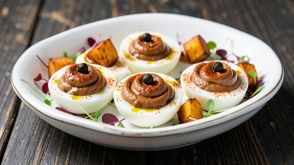 Sweet Potato Deviled Eggs Recipe: Spiced Roast Sweetness Meets Creamy Yolk Bliss