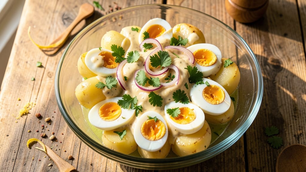 Bahamian Potato Salad Recipe: Tropical Lime and Herb Brightness