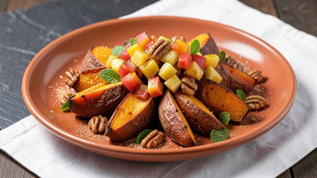 Sweet Potato, Pineapple, and Pecans Recipe: Tropical Crunch With Warm Spice Notes