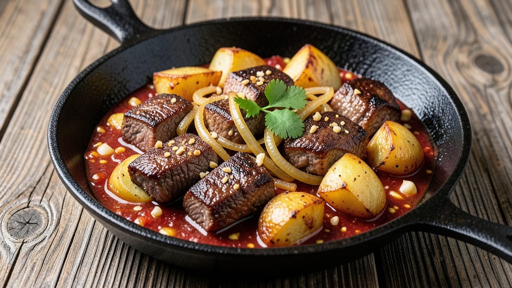 Beef Giniling with Potato Recipe: Savory Stew Simmered With Soy and Vinegar