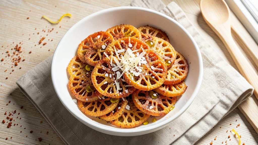 Sweet Potato Parmesan Crispy Snack Recipe: Air-Crisped Cheese Breadsticks With Caramelized Sweetness