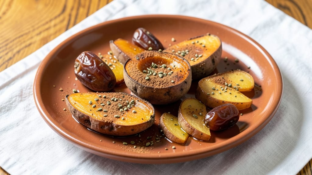 Sweet Potato and Date Recipe: Caramelized Crunch Over Spiced Roast Bliss