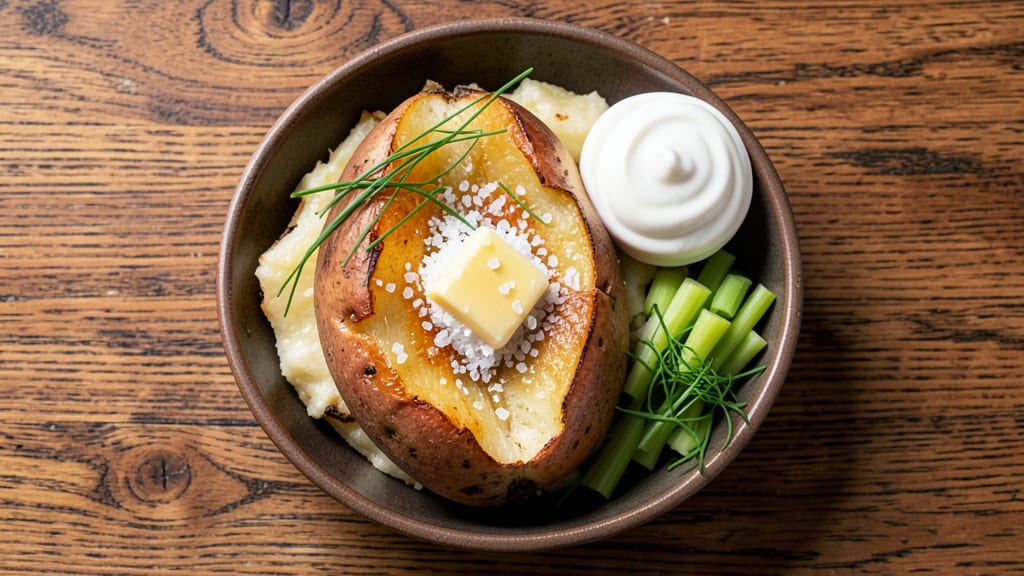 Baked Potato Recipe at 375 Degrees: Fluffy Interiors and Crispy Celery Crown Crunch