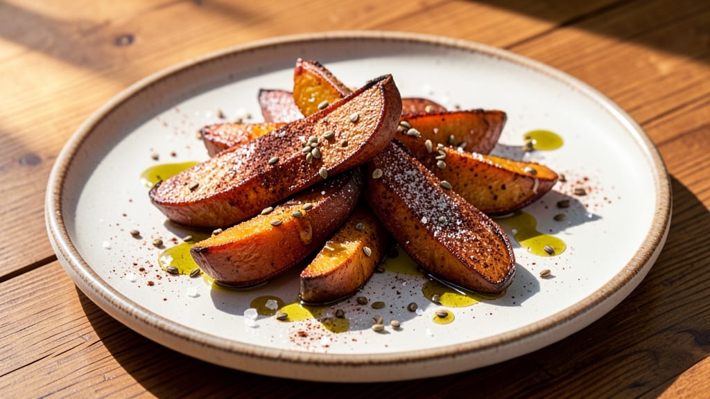 Sweet Potato Plant-Based Recipe: Roasted Spice Crunch With Nutty Cream Cheese Bliss
