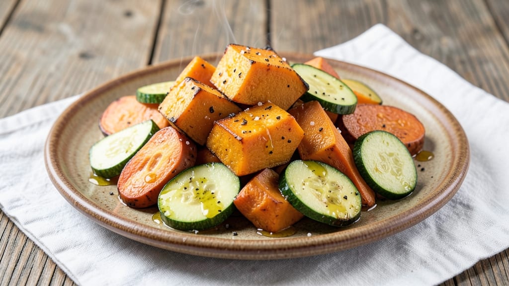 Squash, Zucchini, and Sweet Potato Recipe: Roasted Trio With Caramelized Sweetness and Crispy Edges