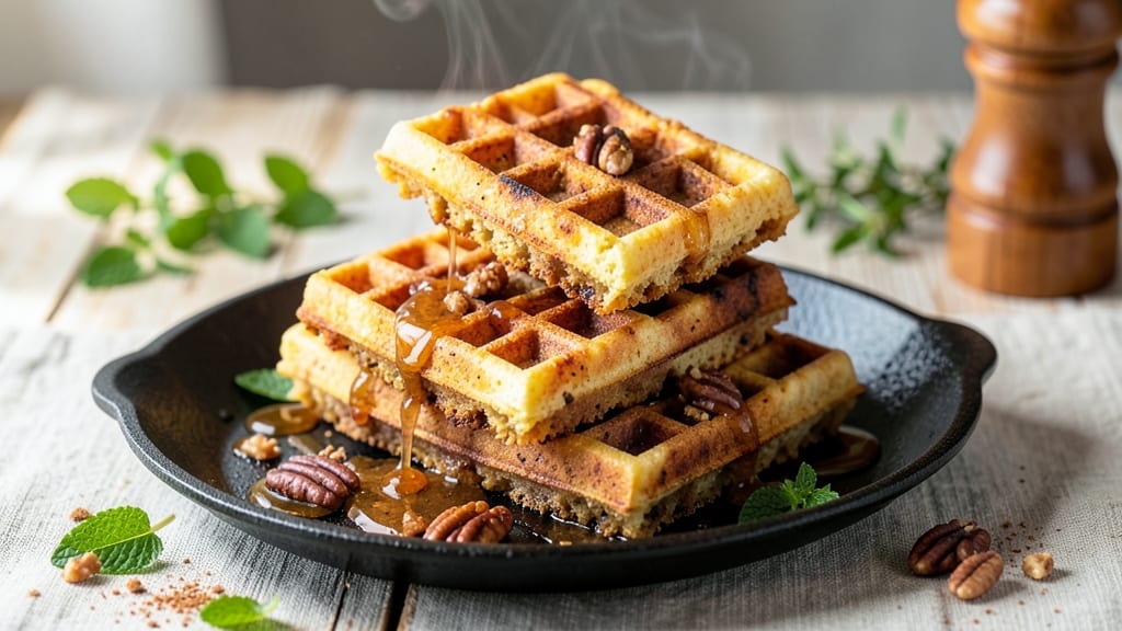 Vegan Sweet Potato Waffle Recipe: Crispy Edges and Spiced Sweetness