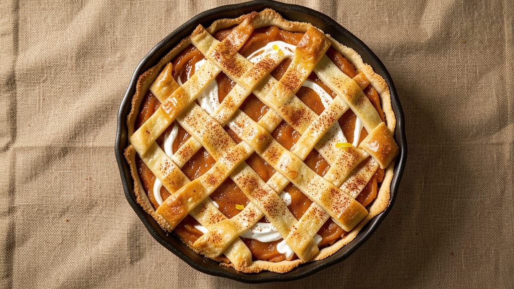 Sweet Potato Pie Recipe With Sour Cream: Spiced Custard Crunch Over Creamy Bliss